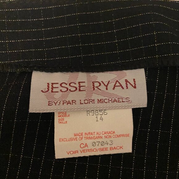 Jesse Ryan Straight Black With White Checks Skirt - Picture 5 of 6